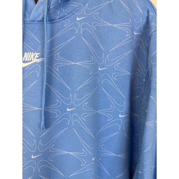 Nike Blue Graphic Hoodie XL 80% Cotton 20% Polyester With Kangaroo Pocket & Adju - Picture 7 of 11